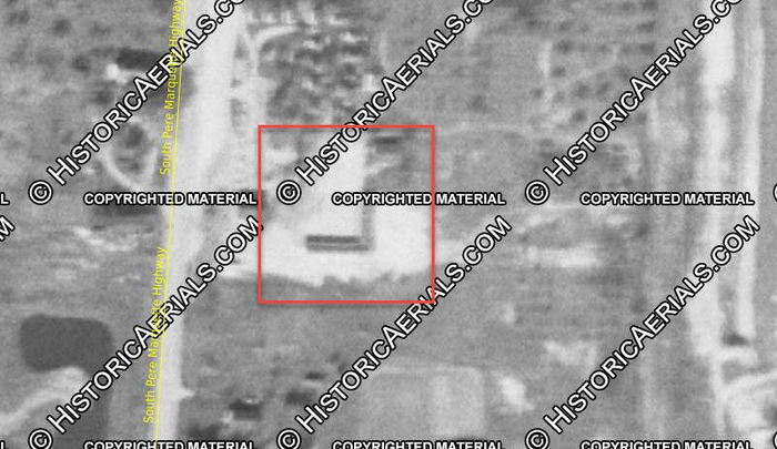 Ludington Motel - 1954 Aerial (newer photo)